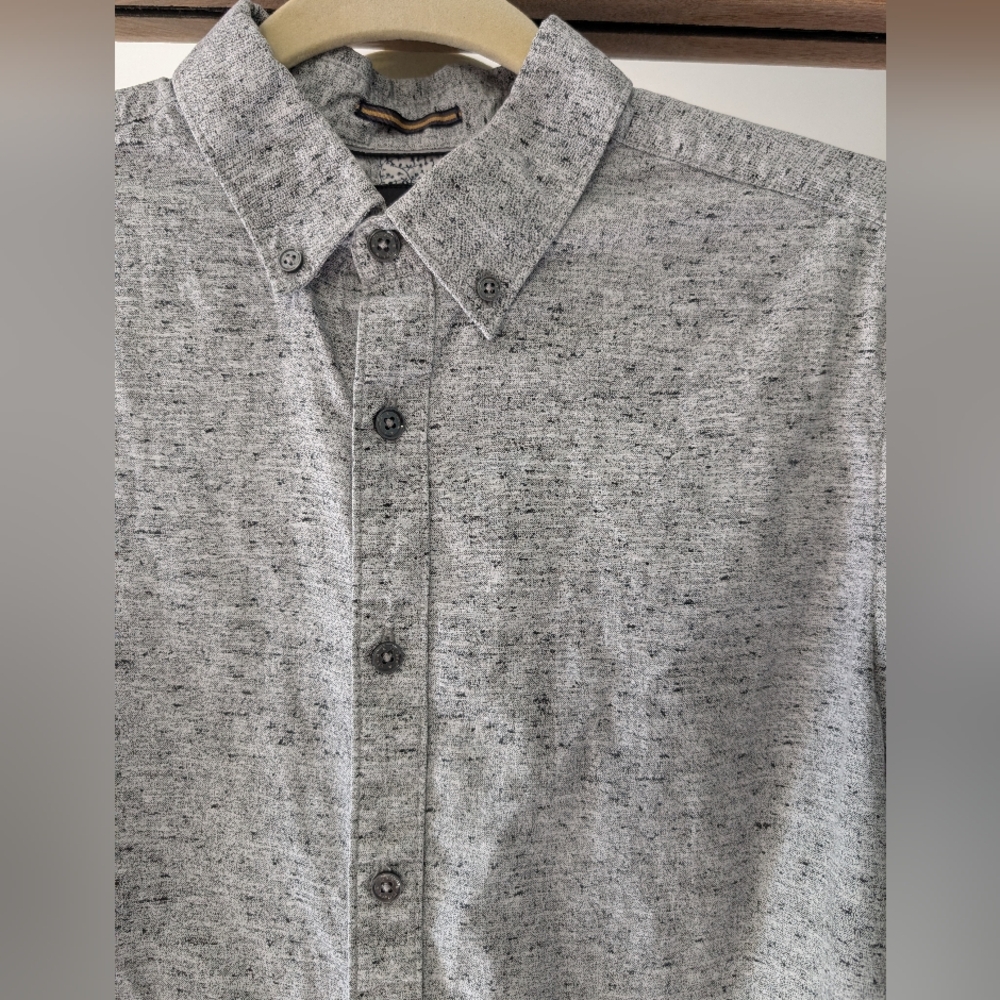 Slim fit grey button down - Picture 2 of 8